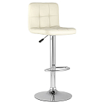 Барный стул с сиденьем молочного цвета Honory варинант исполнения - 1 | Loft Concept в Москве