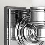 Бра для ванных комнат с матовым цилиндрическим плафоном на квадратном основании цвета хром Feiss варинант исполнения - 4 | Loft Concept в Москве