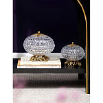 Конфетница из прозрачного рельефного стекла Eden Garden варинант исполнения - 11 | Loft Concept в Москве