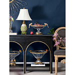 Чаша из прозрачного стекла с бронзовым рельефным ободком Eden Garden варинант исполнения - 3 | Loft Concept в Москве