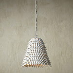 Подвесной светильник белый металлический в форме купола White Natural Lines варинант исполнения - 2 | Loft Concept в Москве