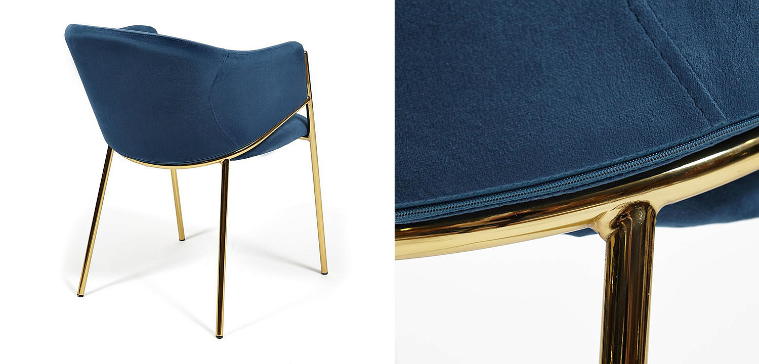 Стул Dolores blue velvet - Loft-Concept в Москве