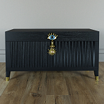 Большой дизайнерский Сундук Elsa Dreams Black варинант исполнения - 1 | Loft Concept в Москве