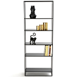 Металлический стеллаж Menzie Black Wide Metal Rack варинант исполнения - 2 | Loft Concept в Москве