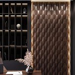 Гипсовая 3D панель с принтографией PM-36 варинант исполнения - 1 | Loft Concept в Москве