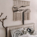 Панно Современный Гобелен ручная работа Туманное Утро варинант исполнения - 3 | Loft Concept в Москве