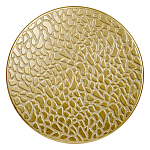 Журнальный столик с конусообразной основой и текстурной поверхностью золотого цвет Ethnic Metal варинант исполнения - 1 | Loft Concept в Москве