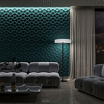 Гипсовая 3D панель с принтографией PM-17 варинант исполнения - 1 | Loft Concept в Москве