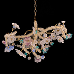 Люстра круглая с цветочным декором Miscellaneous herbs варинант исполнения - 1 | Loft Concept в Москве