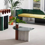 Дизайнерский журнальный стол с рельефным основанием Dutynor варинант исполнения - 4 | Loft Concept в Москве