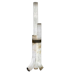 Торшер геометрический с тремя мраморными плафонами Marble Tripod варинант исполнения - 1 | Loft Concept в Москве