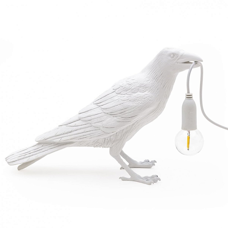   Seletti Bird Lamp White Waiting    | Loft Concept 