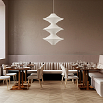 Подвесной вязаный белый светильник «Звезда Востока 03» варинант исполнения - 3 | Loft Concept в Москве