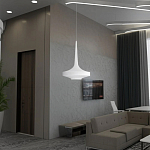 Подвесной вязаный белый светильник «Лампа Марракеша» варинант исполнения - 3 | Loft Concept в Москве