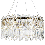 Круглая люстра с хрустальными подвесками Roul Crystal Round Chandelier варинант исполнения - 1 | Loft Concept в Москве