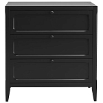 Комод с 3-мя ящиками черный Silva Black Chest of Drawers варинант исполнения - 2 | Loft Concept в Москве