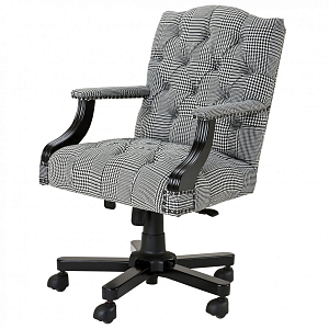 Офисное кресло Eichholtz Desk Chair Burchell black & white