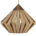 Подвесной светильник из толстых деревянных реек Wooden Slats варинант исполнения - 1 | Loft Concept в Москве