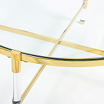 Кофейный столик со столешницей из стекла Crossy варинант исполнения - 2 | Loft Concept в Москве