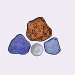 Сет из 4-х тарелок «SAPPHIRE» варинант исполнения - 2 | Loft Concept в Москве