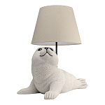 Настольная лампа в детскую Белый морской котик варинант исполнения - 2 | Loft Concept в Москве