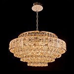 Люстра хрустальная в неоклассическом стиле на золотистом каркасе Majesty варинант исполнения - 7 | Loft Concept в Москве