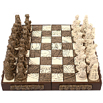 Шахматы  из  камня Cargador del Tiempo Chess Мексика ручная работа варинант исполнения - 1 | Loft Concept в Москве