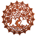 Панно из дерева круглое Sakura Panel With Trees варинант исполнения - 1 | Loft Concept в Москве