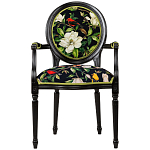 Стул с подлокотниками из натурального бука с изображением птиц и цветов Blooming Birds варинант исполнения - 1 | Loft Concept в Москве