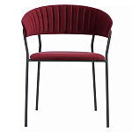 Стул мягкий с бархатистой велюровой спинкой и сиденьем Wine Chair варинант исполнения - 1 | Loft Concept в Москве