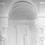 Встраиваемый в стену гипсовый светильник под покраску с колоннами и арками в античном стиле Antiquity Athena варинант исполнения - 10 | Loft Concept в Москве