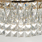 Потолочный светильник круглый с прозрачными подвесками Lunet варинант исполнения - 8 | Loft Concept в Москве