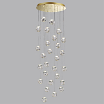 Люстра каскадня с 27-ю прозрачными шарообразными подвесами Bubbles Bocci варинант исполнения - 2 | Loft Concept в Москве