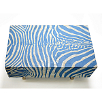 Кофейный стол Kenya Coffee Table Bone Inlay ZEBRA blue варинант исполнения - 1 | Loft Concept в Москве