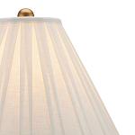 Настольная лампа с фактурным конусовидным абажуром и кожаным каркасом Malifis варинант исполнения - 2 | Loft Concept в Москве