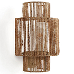 Бра с плетенным из джута плафоном Jutti H30 см варинант исполнения - 1 | Loft Concept в Москве