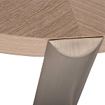 Столик журнальный с низкой круглой столешницей Wood Grain варинант исполнения - 2 | Loft Concept в Москве