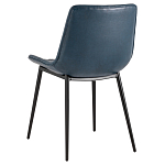 Стул с обивкой из экокожи темно-синего цвета RHOMBUSES UPHOLSTERY варинант исполнения - 4 | Loft Concept в Москве