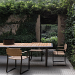 Дизайнерский стул с каркасом из металла с плетеными сиденьем и спинкой GREEN POINT Chair варинант исполнения - 9 | Loft Concept в Москве