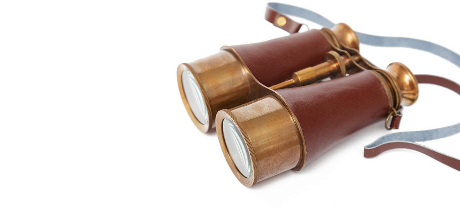 Винтажный бинокль в подарочной коробке Victorian Era Brass Binoculars - Loft-Concept в Москве