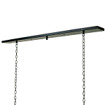 Люстра прямоугольная с 4-мя прозрачными цилиндрическими плафонами  Stamped Cylinders варинант исполнения - 2 | Loft Concept в Москве