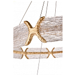 Люстра кольцевая с текстурным природным рисунком IceFlame варинант исполнения - 4 | Loft Concept в Москве