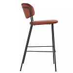 Стул барный с широкой полукруглой спинкой Chair Smooth Shapes варинант исполнения - 2 | Loft Concept в Москве