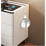 Умная прикроватная тумбочка c зарядкой для телефона Smart Furniture варинант исполнения - 3 | Loft Concept в Москве