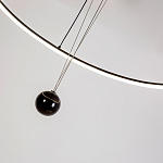 Светодиодная люстра Black LED Circle and Ball Lamp варинант исполнения - 6 | Loft Concept в Москве