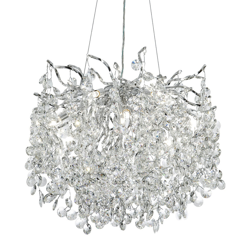        Fairytree Light Silver Chandelier 10      | Loft Concept 