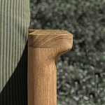 Дизайнерское уличное кресло из массива дерева с плетеной спинкой PALINFRASCA Armchair варинант исполнения - 5 | Loft Concept в Москве