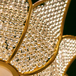 Люстра в форме тюльпана с лепестками из прозрачных стеклянных бусин Hanging Flowers варинант исполнения - 5 | Loft Concept в Москве