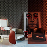 Гипсовая 3D Панель M-18 варинант исполнения - 1 | Loft Concept в Москве