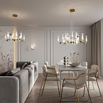 Люстра с декоративными птицами Ganthea D 93 см варинант исполнения - 4 | Loft Concept в Москве